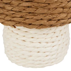 Déco champignon en corde brun et blanc - P'tit légume