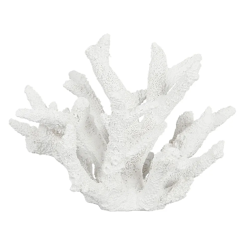 Déco corail en relief blanc - bordemer