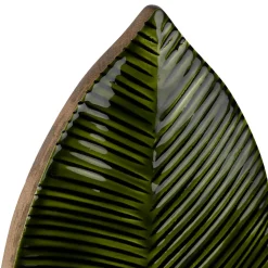 Déco feuille de bananier en manguier vert h62cm - Sanaga