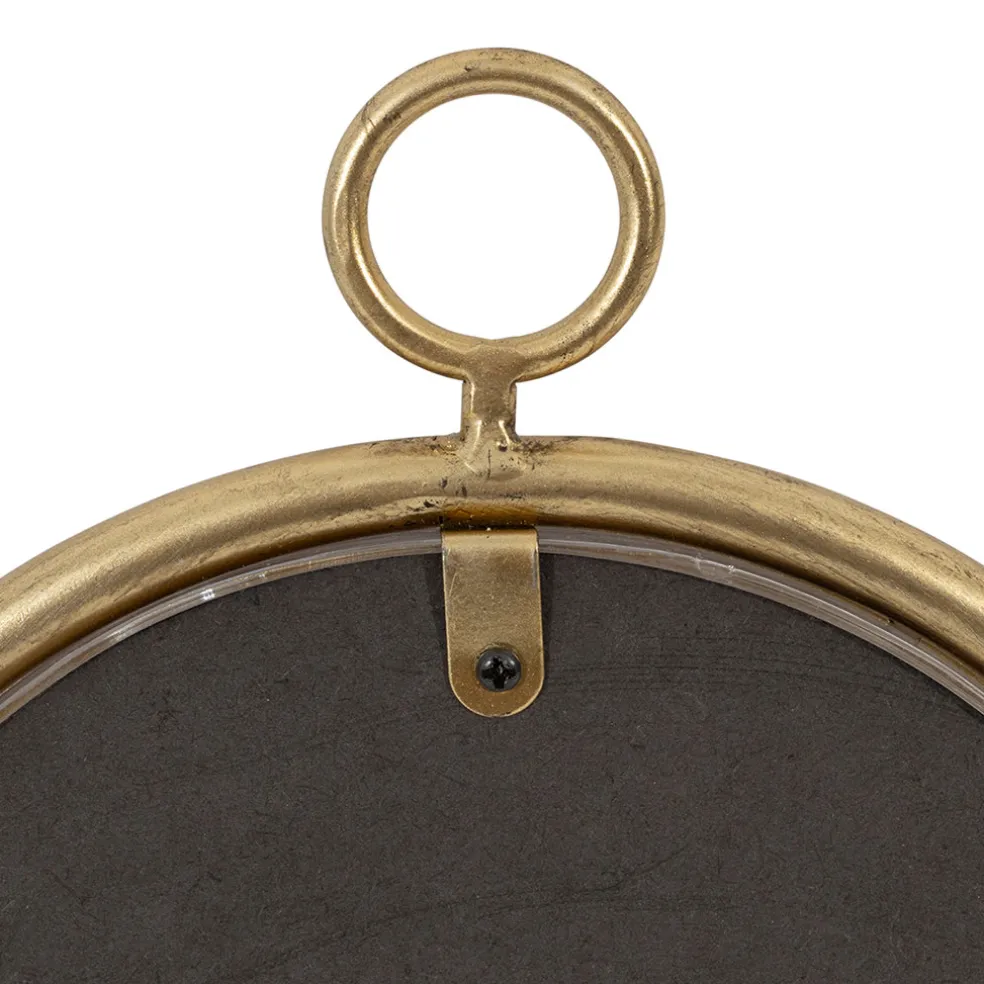 Déco murale médaillon en fer (x3) fleurs séchées