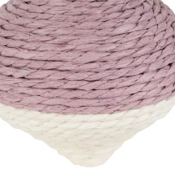 Déco navet en corde mauve et vert - P'tit légume