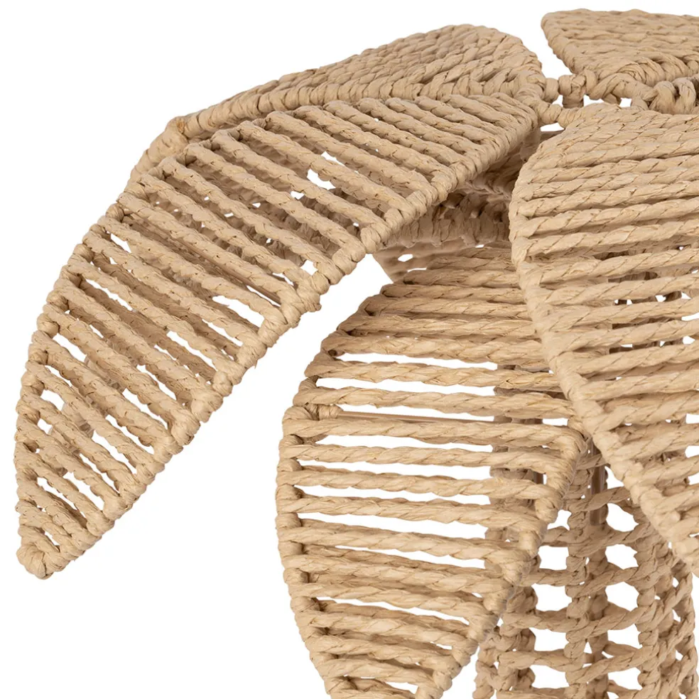 Déco petit palmier en corde et fer naturel h35cm - Palma