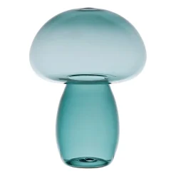 Décoration champignon en verre émeraude H15,5cm - Dilacia