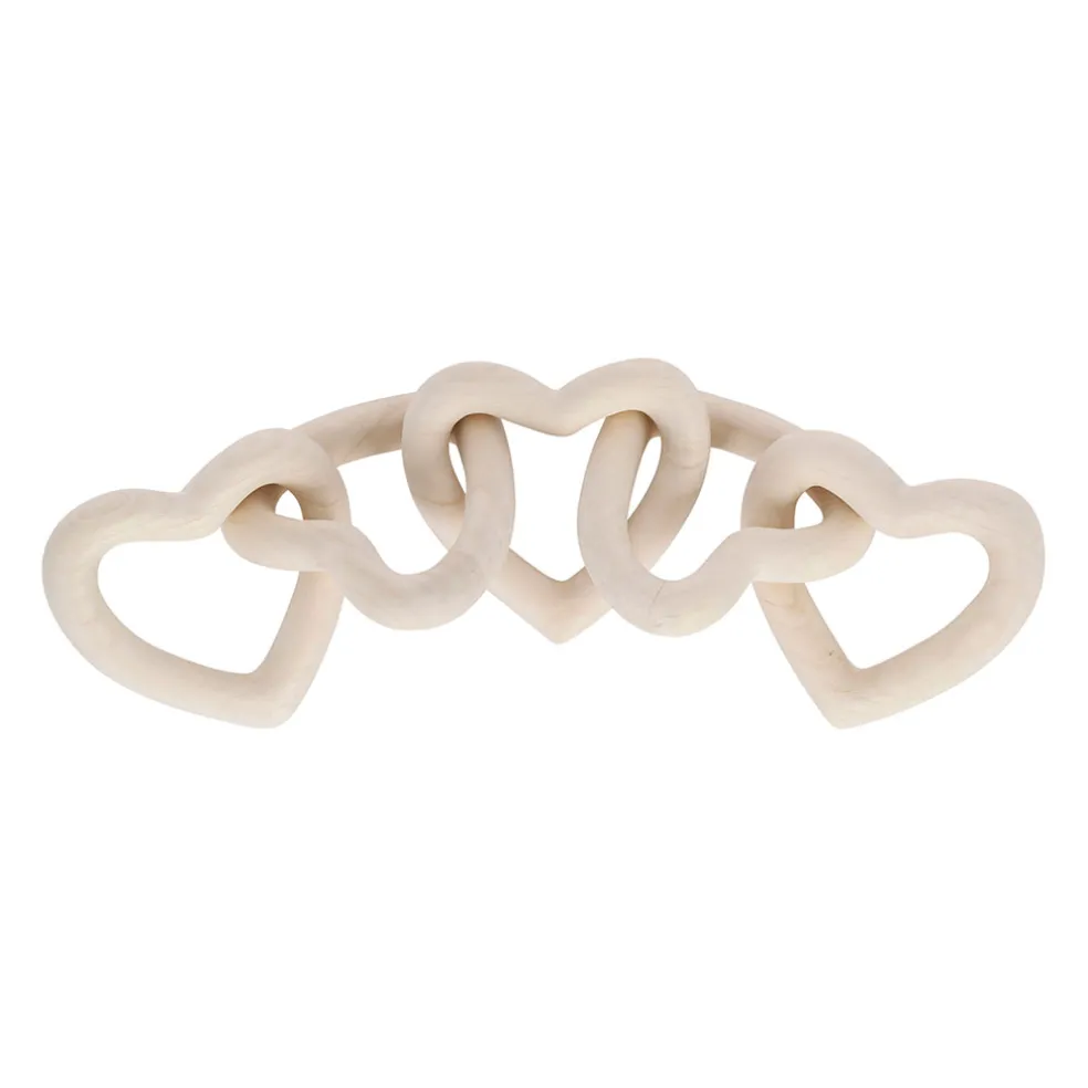 Décoration cœur en paulownia naturel - Boende