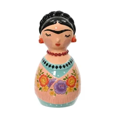 Décoration Frida orange en dolomite h18cm