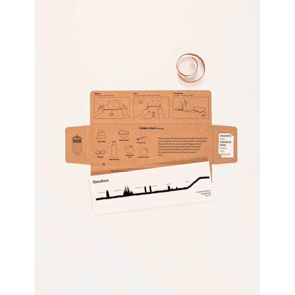 Décoration murale ligne barcelone 50cm noir