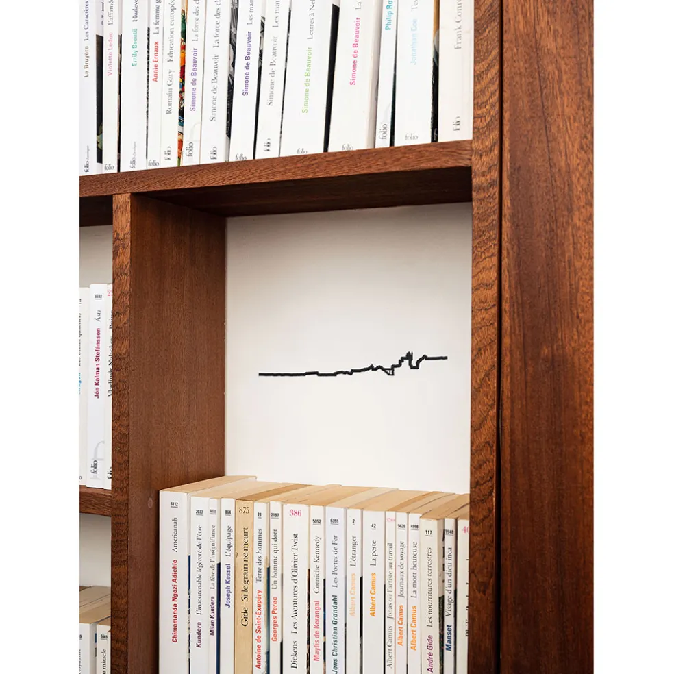 Décoration murale ligne biarritz 50cm noir