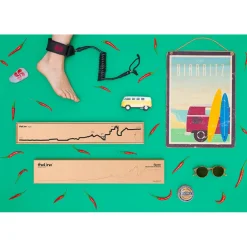 Décoration murale ligne biarritz 50cm noir