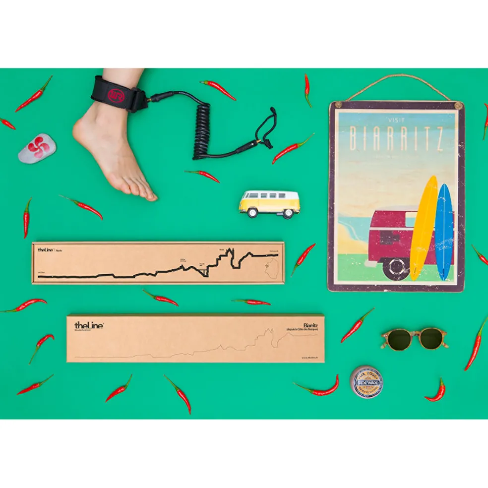 Décoration murale ligne biarritz 50cm noir