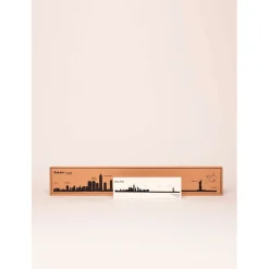 Décoration murale ligne en acier noir NYC L50cm