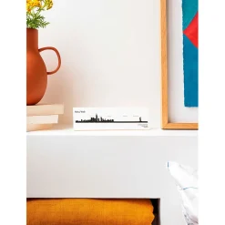 Décoration murale ligne en acier noir NYC L50cm