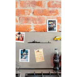 Décoration murale ligne en acier noir NYC L50cm