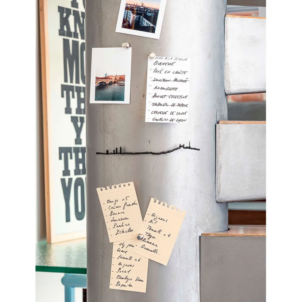 Décoration murale ligne lyon 50cm noir