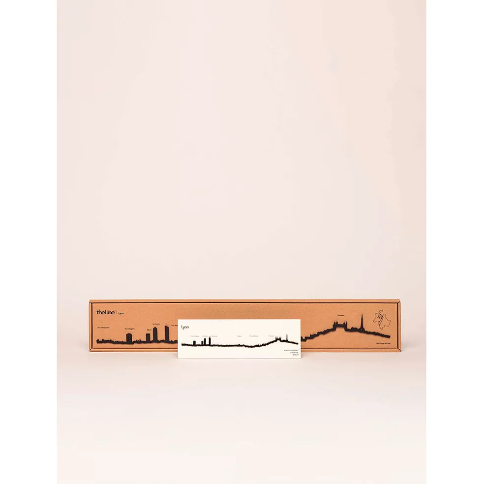 Décoration murale ligne lyon 50cm noir