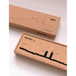 Décoration murale ligne lyon 50cm noir