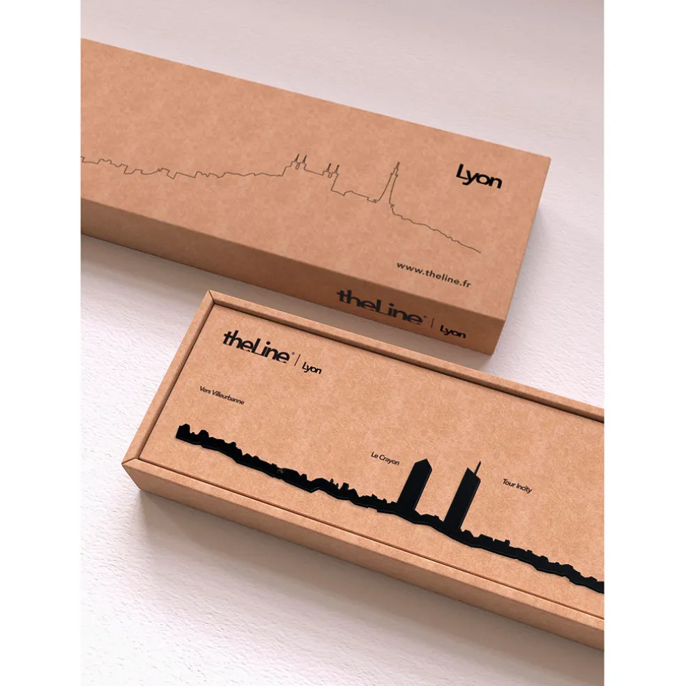 Décoration murale ligne lyon 50cm noir