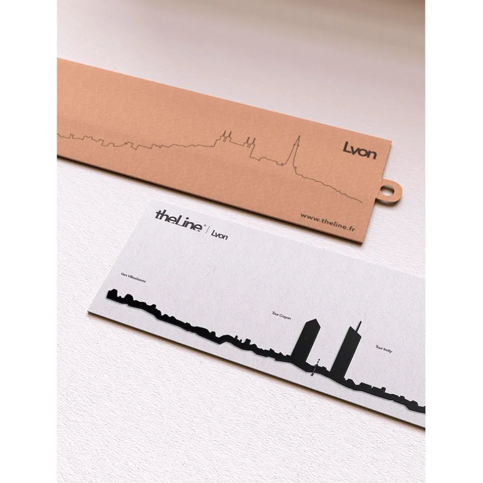 Décoration murale ligne lyon 50cm noir