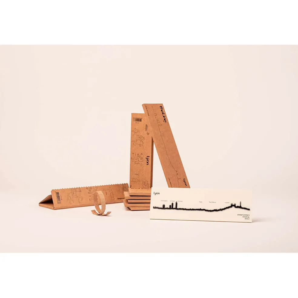 Décoration murale ligne lyon 50cm noir