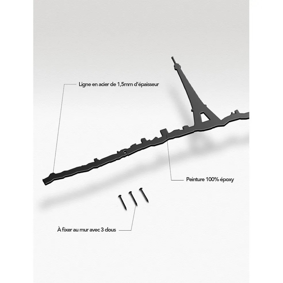 Décoration murale ligne Paris 50cm