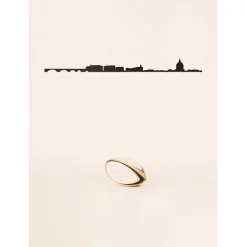 Décoration murale ligne toulouse 50cm noir