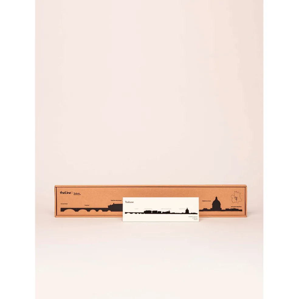 Décoration murale ligne toulouse 50cm noir