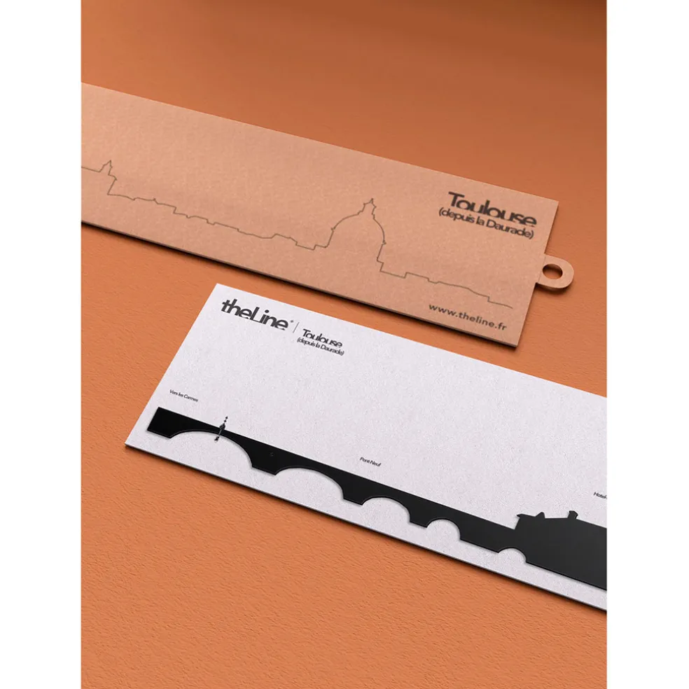 Décoration murale ligne toulouse 50cm noir