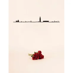 Décoration murale ligne venise 50cm noir