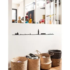 Décoration murale ligne venise 50cm noir