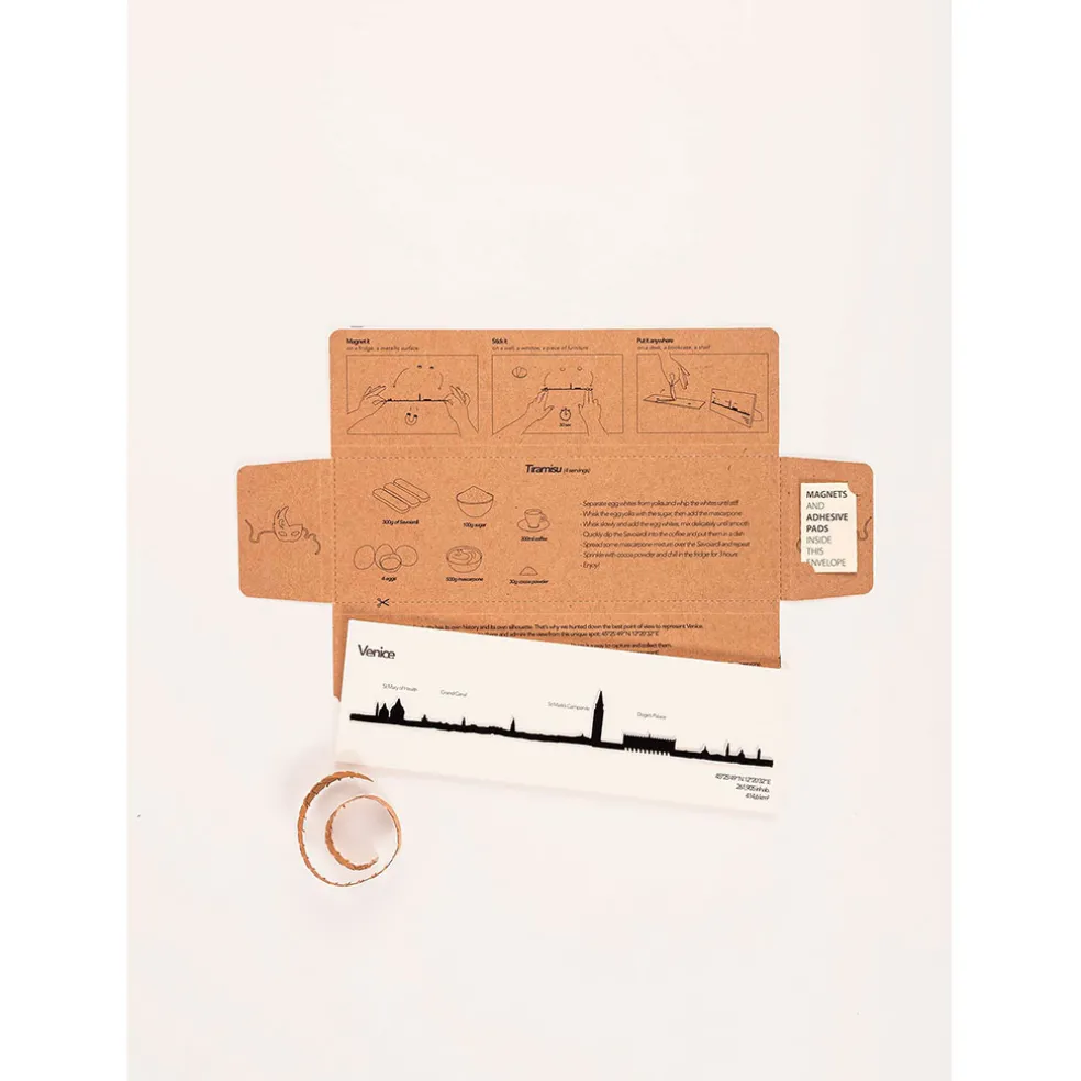 Décoration murale ligne venise 50cm noir