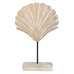 Décoration Saint-Jacques sur pied en manguier et fer blanchi - Amarres