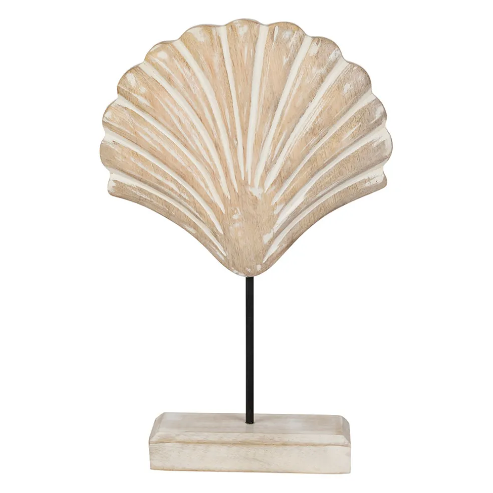 Décoration Saint-Jacques sur pied en manguier et fer blanchi - Amarres