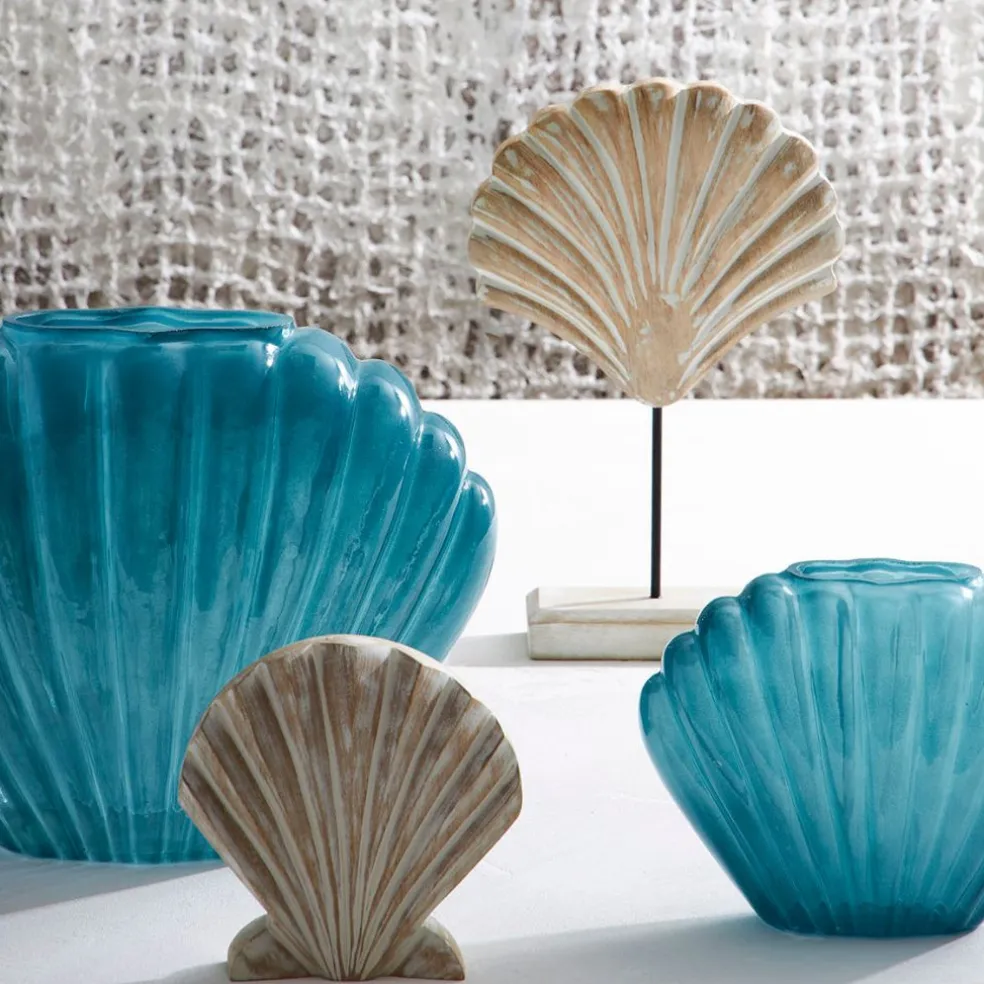 Décoration Saint-Jacques sur pied en manguier et fer blanchi - Amarres