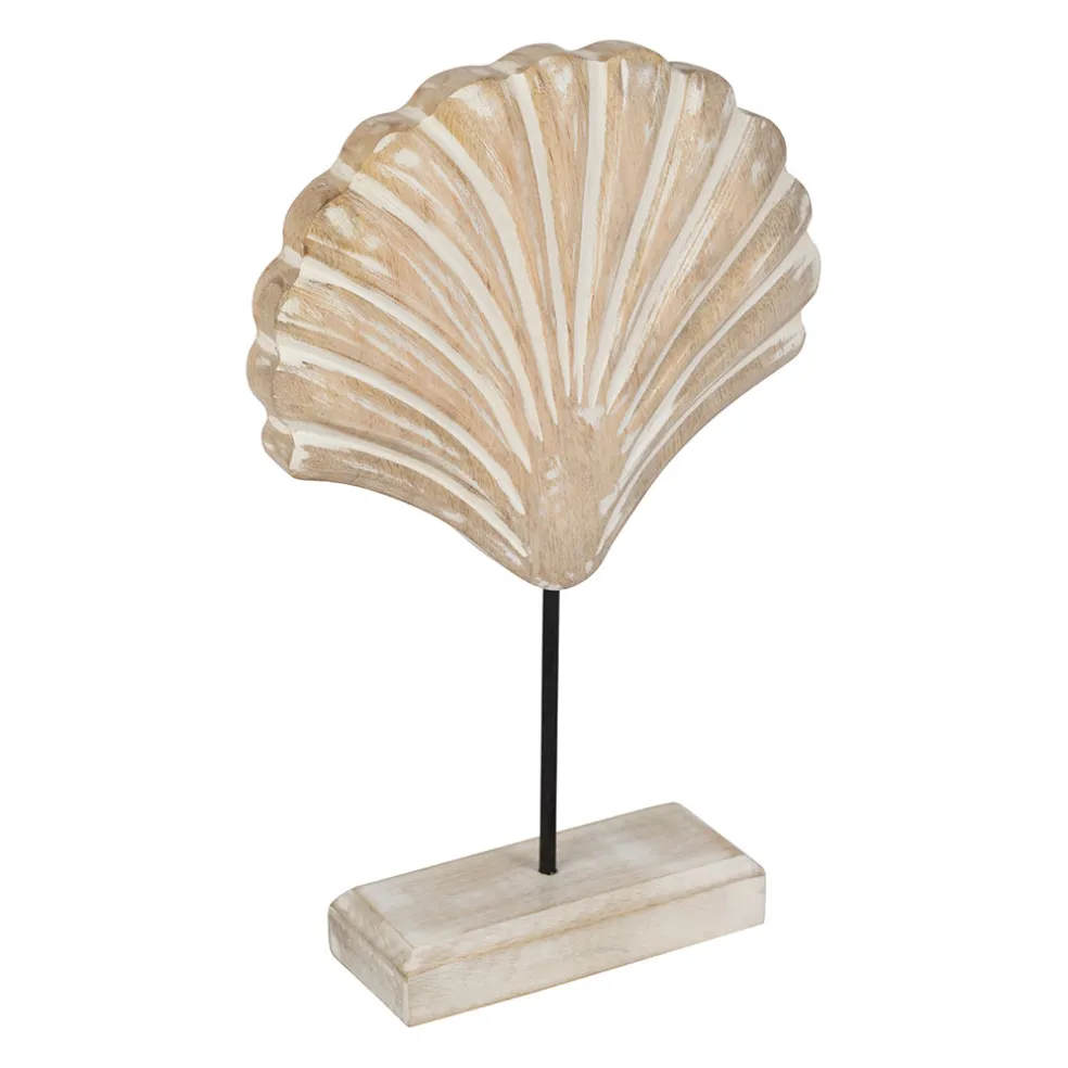 Décoration Saint-Jacques sur pied en manguier et fer blanchi - Amarres