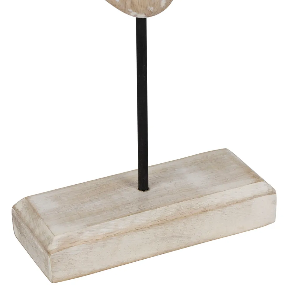 Décoration Saint-Jacques sur pied en manguier et fer blanchi - Amarres