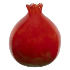 Deco grenade en verre rouge et vert - Grenadier