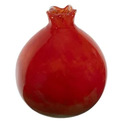 Deco grenade en verre rouge et vert - Grenadier