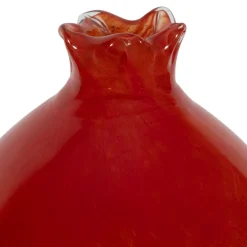 Deco grenade en verre rouge et vert - Grenadier