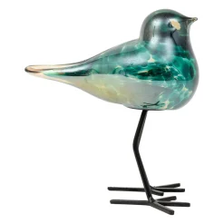 Deco moineau serin bleu vert