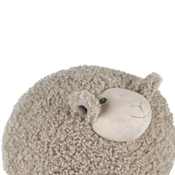 Deco mouton shaggy gris h30cm