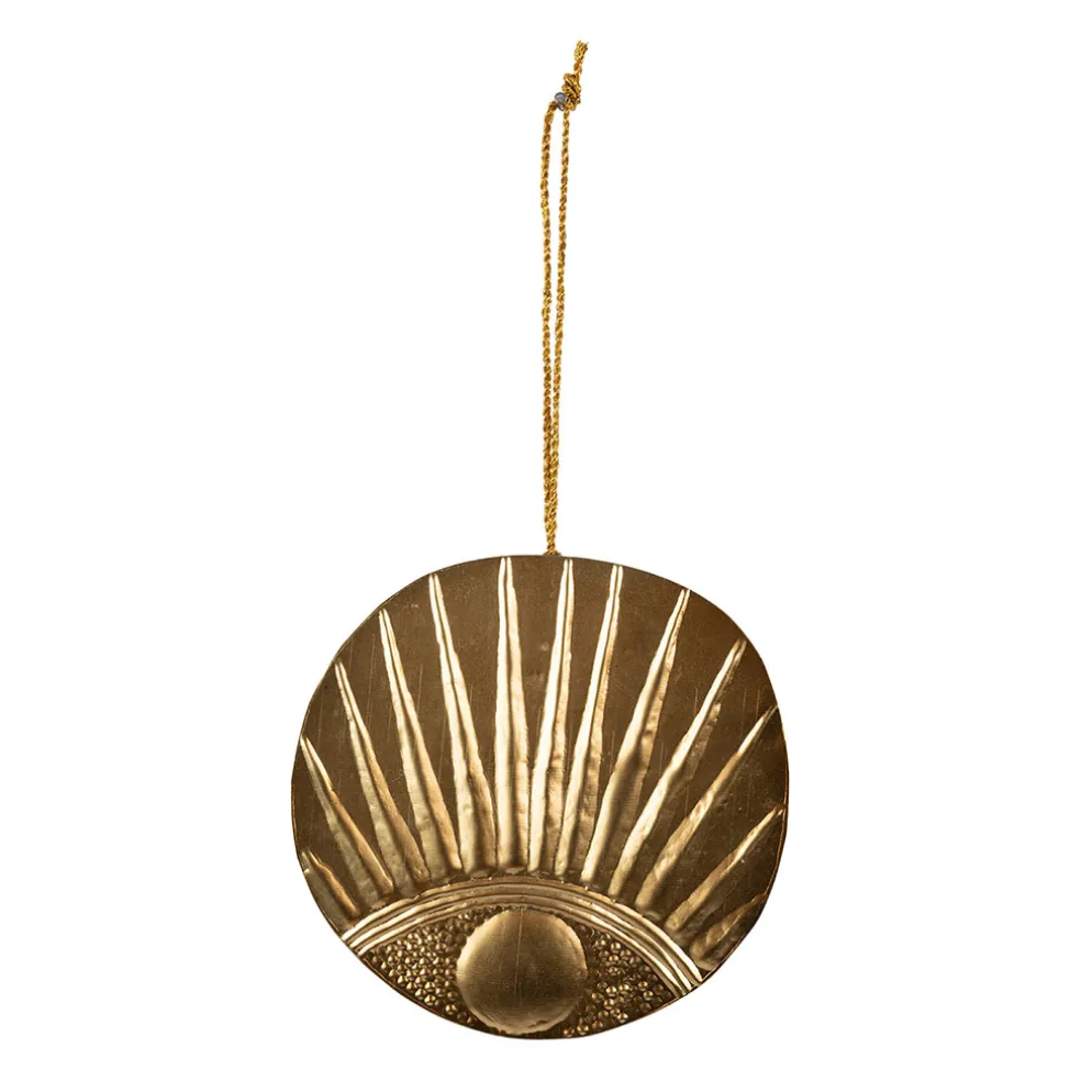 Deco murale demi-œil en laiton doré - Tropic Étoile