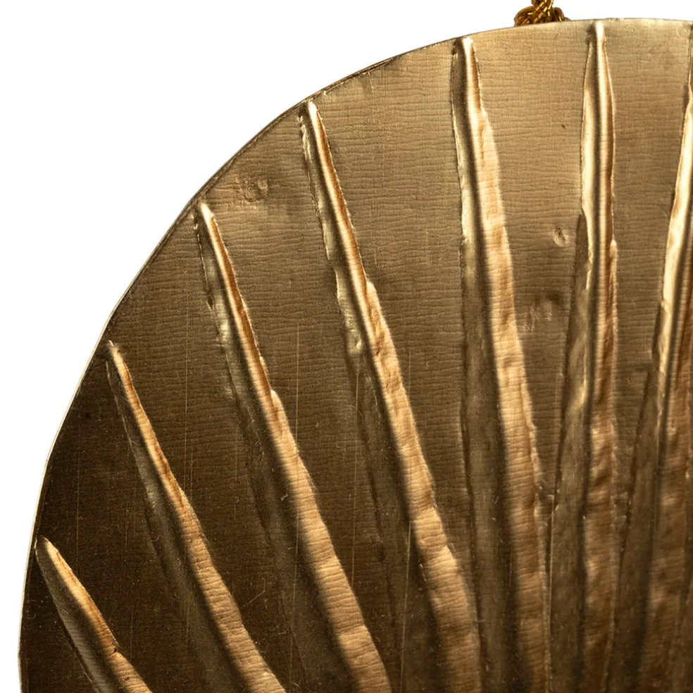 Deco murale demi-œil en laiton doré - Tropic Étoile