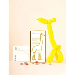 Deco murale en acier jaune 30x15cm - Girafe