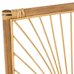 Deco murale Palmier en bambou et rotin naturel 43xh57.5cm - Flaural