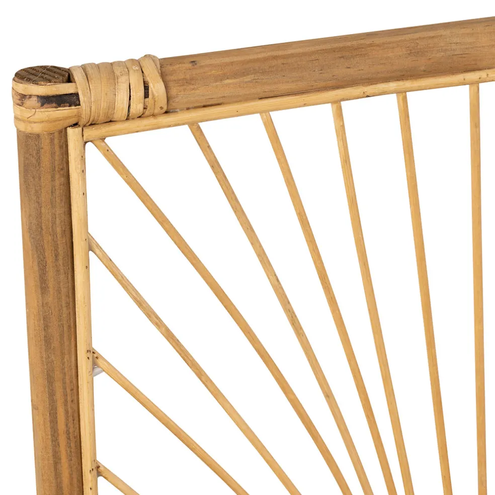 Deco murale Palmier en bambou et rotin naturel 43xh57.5cm - Flaural