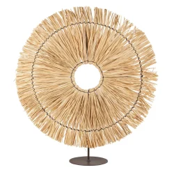 Deco rosace cuzco naturel d45cm