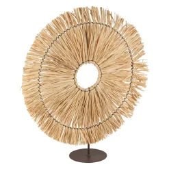 Deco rosace cuzco naturel d45cm