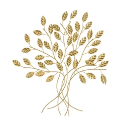 Decoration murale branchage metal doré (44x46cm)