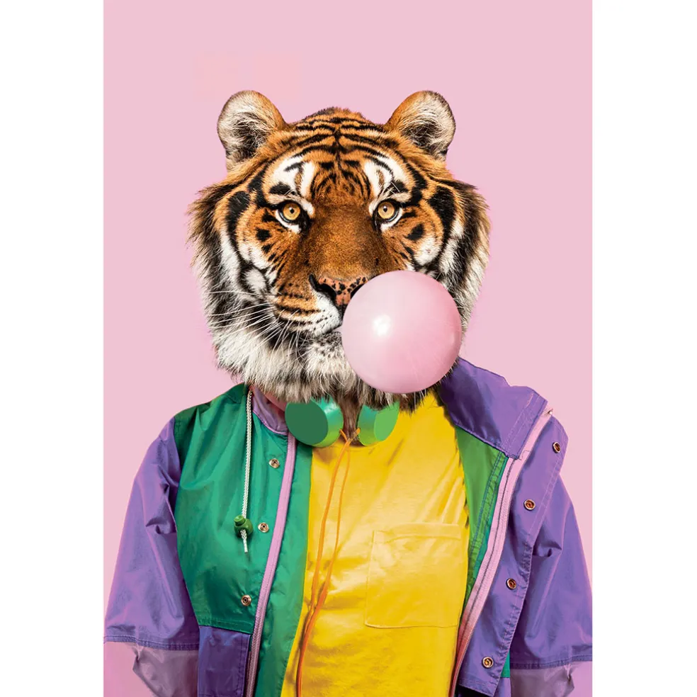 Decoration murale fantasia tiger 80x120cm