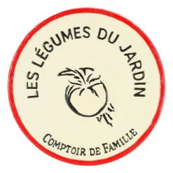 Dessous de plat "légume du jardin" en fonte ivoire d24cm - Fontnel
