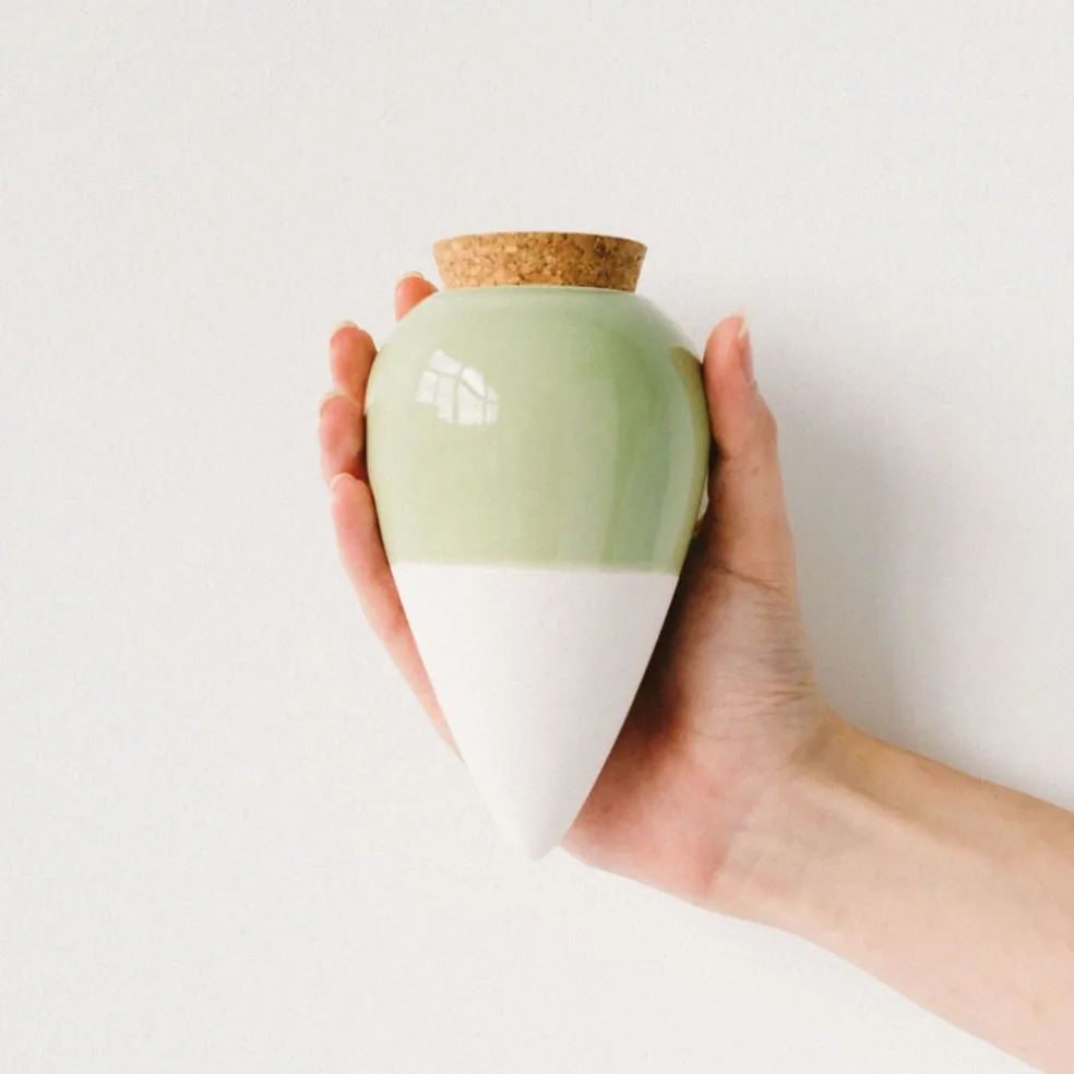 Diffuseur d'eau en argile vert 25cl - Olla